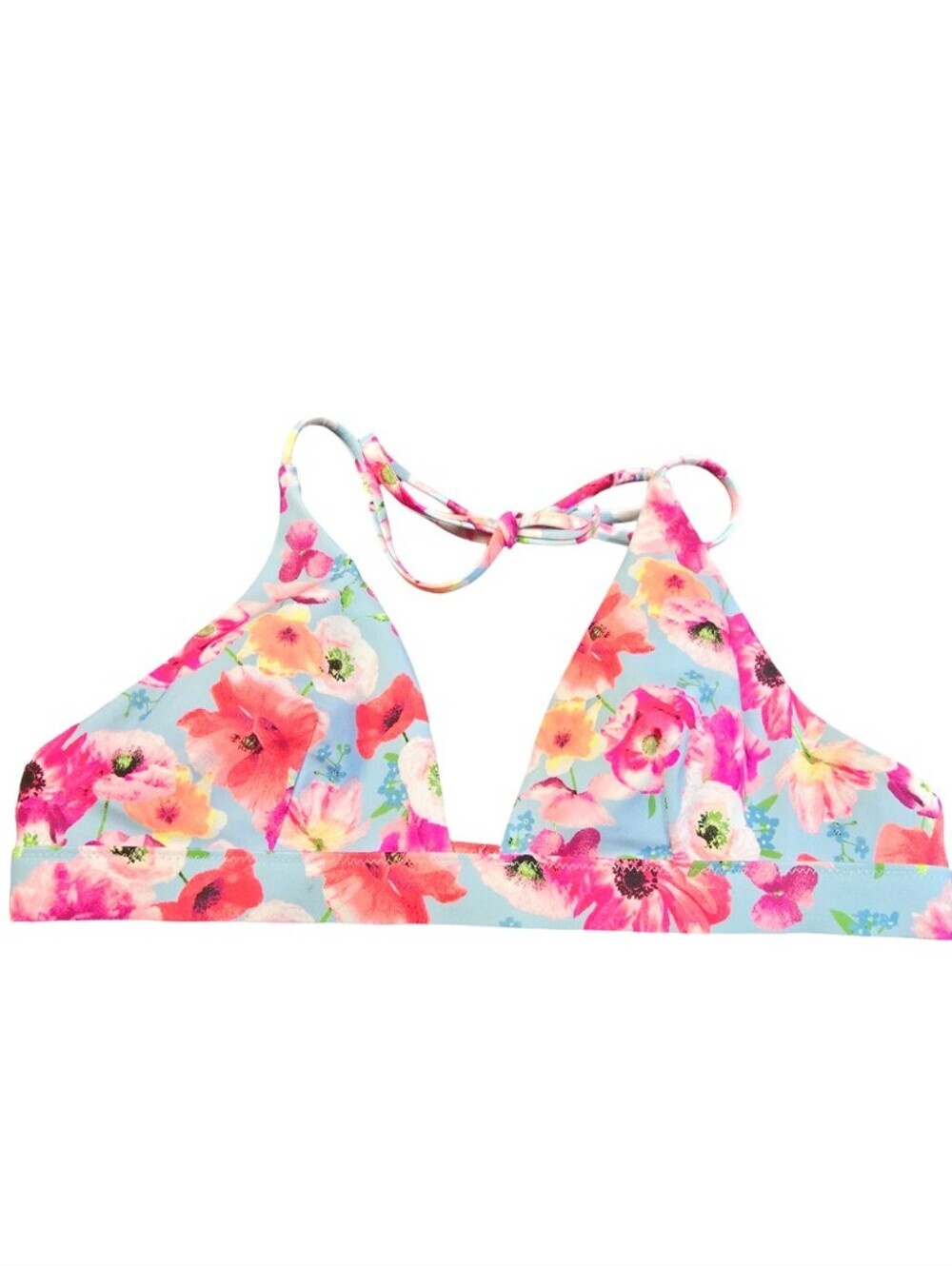 Victoria's Secret Swim Essential Halter Bikini Top Multicolor Floral Sz. M